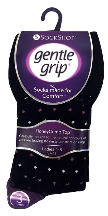 Gentle Grip - 6 Paar Damen Gentle Grip nicht elastische Socken - GG07 - Image 2