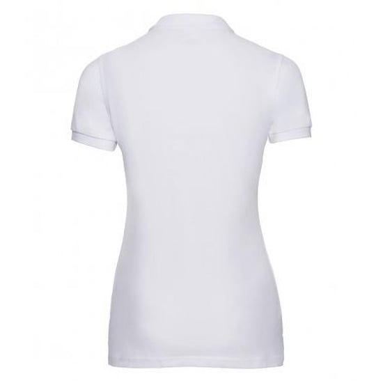 Russell Damen Stretch Polo-Shirt, Kurzarm (Weiß) - Image 2