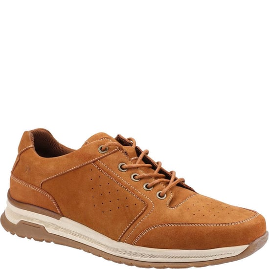 Hush Puppies Mens Joseph Nubuck Turnschuhe (Tan/Beige) - Image 1