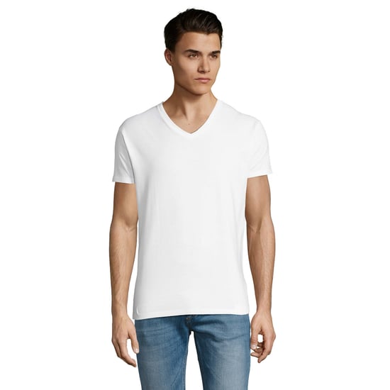 SOLS - "Imperial" T-Shirt V-Ausschnitt für Herren (Weiß) - Image 1