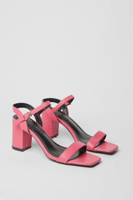 Mimosa High Block Heel Barely There Sandals