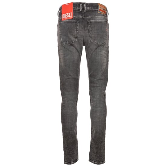 Diesel Sleenker Fadeded Black Faded Denim Jeans