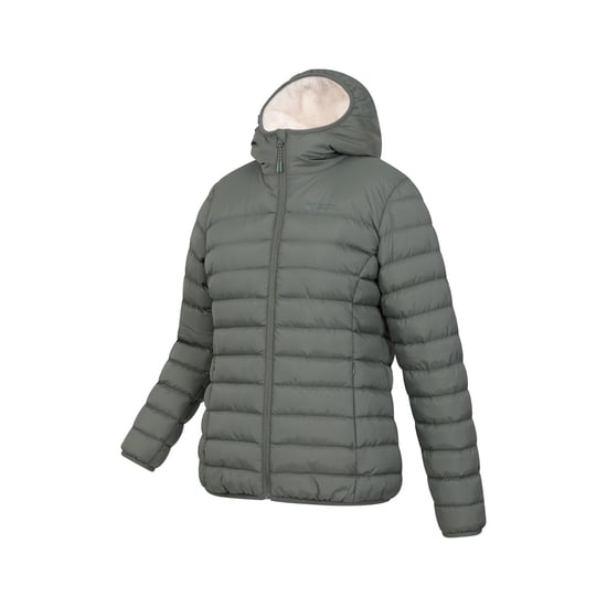 Mountain Warehouse Damen/Damen Kunstfell gefütterte wattierte Jacke (Khaki Grün) - Image 3