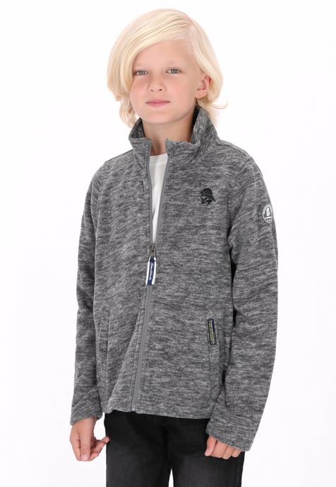 Schmuddelwedda Fleecejacke Jungen (Kids) Grau Melange - Image 3