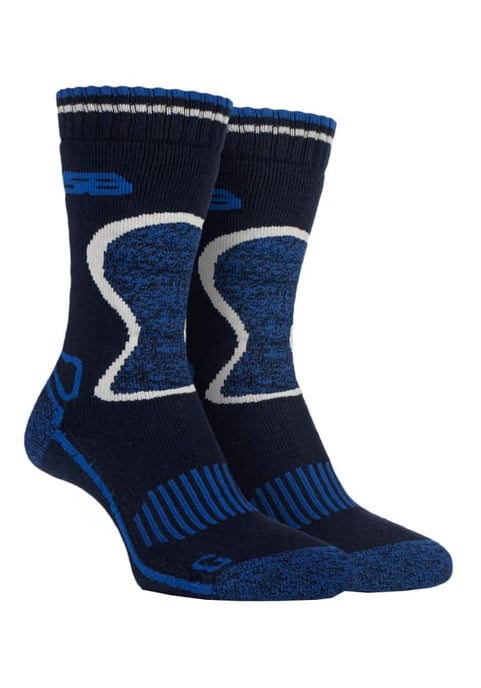 Storm Bloc - 2 paires homme randonnée trekking chaudes laine chaussettes - SBGMS003NVY - Image 1