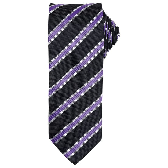 Premier - Krawatte für Herren (Schwarz/Reiches Violett) - Image 1