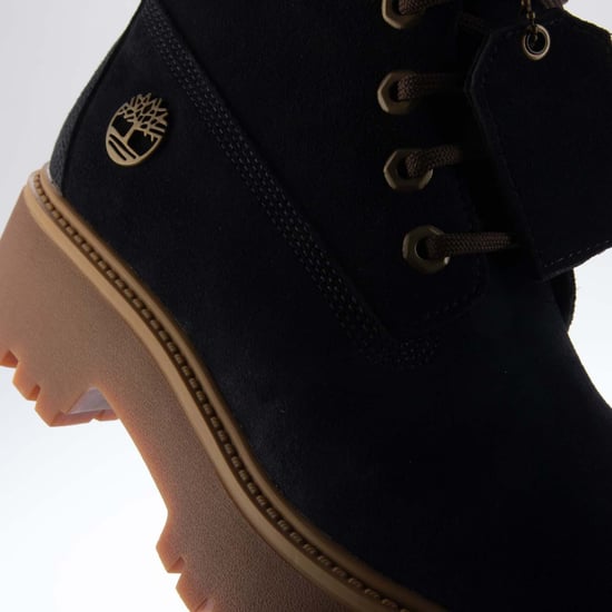 Women's Timberland 6 Inch Lace Up Waterproof Boots in Dark Blue - Image 5