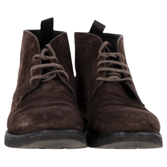 Tom Ford Laser Cut Schnürstiefeletten aus braunem Wildleder - Image 3