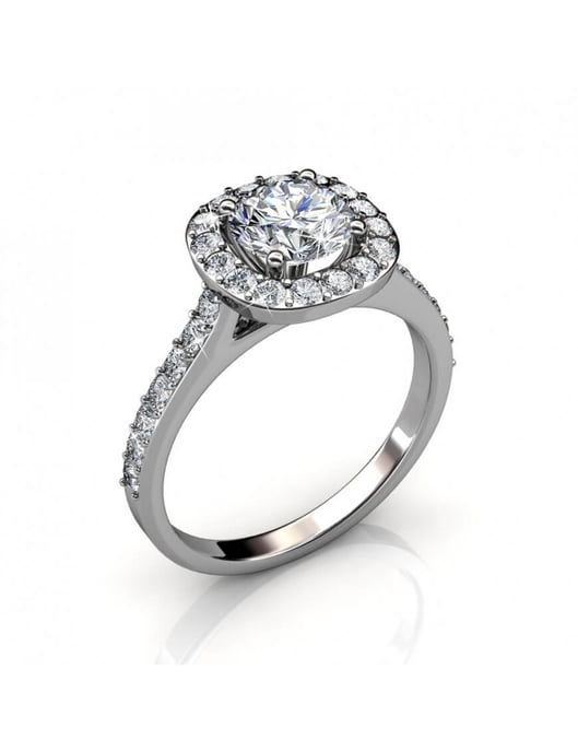 Kuscheliger Ring - Silber und Kristall - Image 1