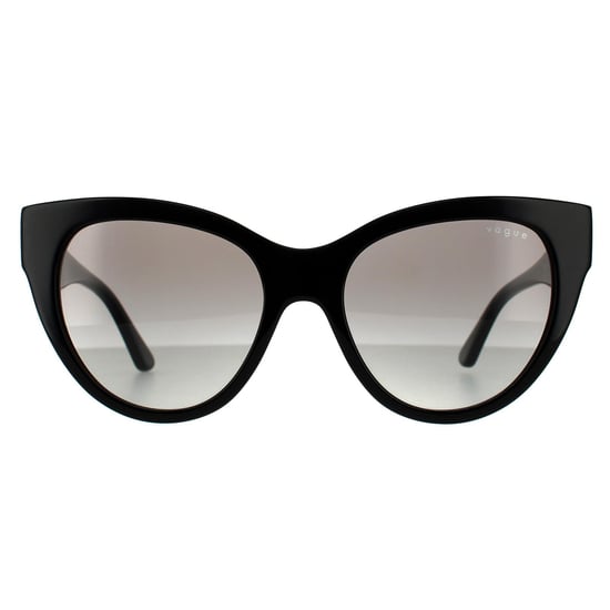 Vogue Cat Eye Womens Dark Havana Brown Gradient Sonnenbrille - Image 1