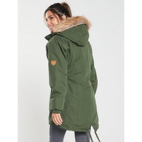 Trespass Womens/Ladies Celebrity isoliert längere Länge Parka Jacke - Image 2