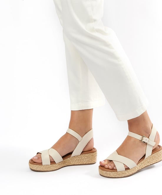 Dune Ladies LINNIE Woven Flatform Sandals Linnie