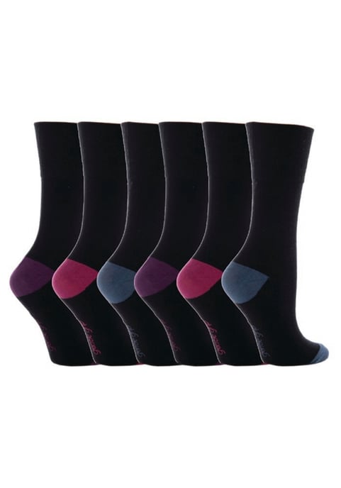 Gentle Grip - 6 Paar Damen Gentle Grip nicht elastische Socken - GG11 - Image 1
