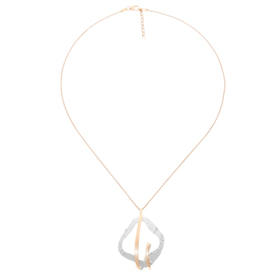 Orphelia 'Lamara' Women's 925 Sterling Silver Chain with Pendant - Silver/Rose ZH-7207