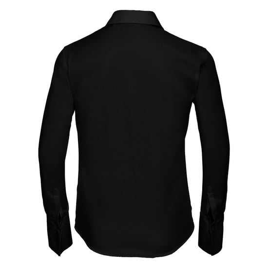 Russell Collection - "Ultimate" Hemd für Damen Langärmlig (Schwarz) - Image 2