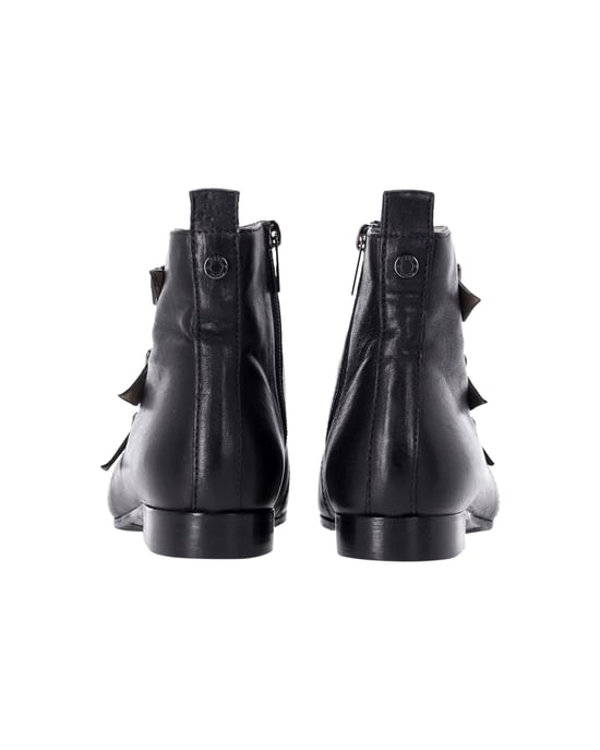 Jimmy Choo Marlin Schlangenprint-Ankle Boots aus schwarzem Leder - Image 4