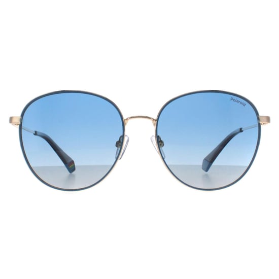 Polaroid Rund Unisex Gold Blau Blau Gradient Polarisiert PLD 6215/S/X - Image 1
