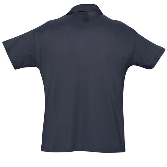 SOLS Mens Summer II Pique Short Sleeve Polo Shirt (Navy)