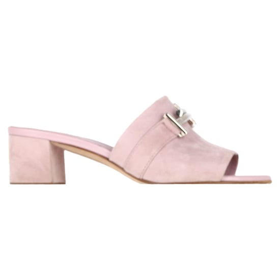 Tod's Double T Schnallen-Sandalen aus rosa Wildleder - Image 1