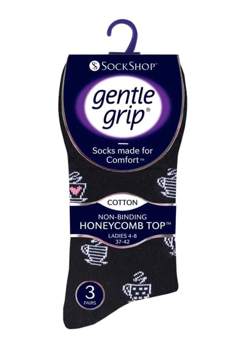 Gentle Grip - 6 Paar Damen Gentle Grip nicht elastische Socken - GG171 - Image 2