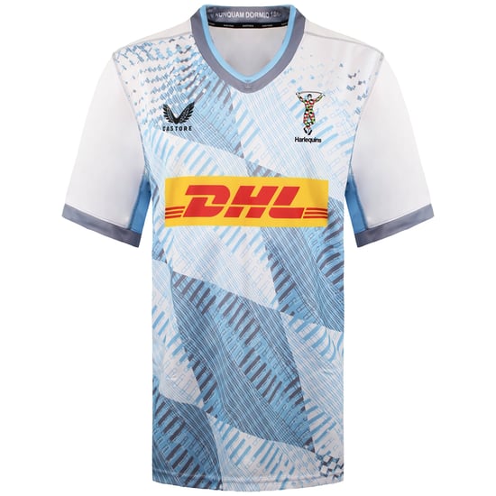 Castore Harlequins Herren Rugby-Shirt, Weiß/Blau - Image 1