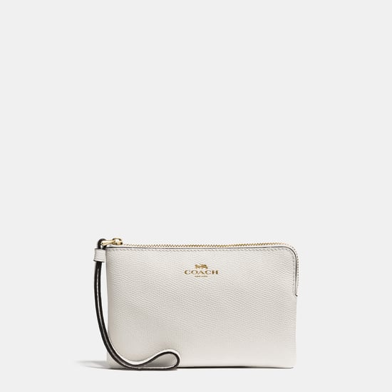 Crossgrain Leather Corner Zip Bag