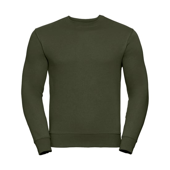 Russell - Sweatshirt für Herren angesetzte Ärmel (Oliv) - Image 1