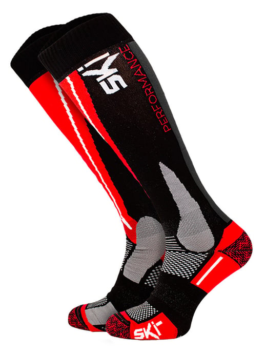 Technische Skisocken | COMODO | Leistungsstarke Snowboard-Kniestrümpfe | Herren & Damen - Rot - Image 1