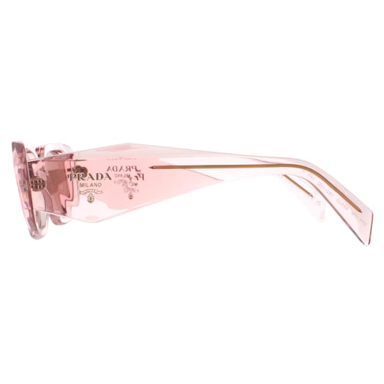 Prada Rectangle Womens Transparent Peach Light Brown PR17WS