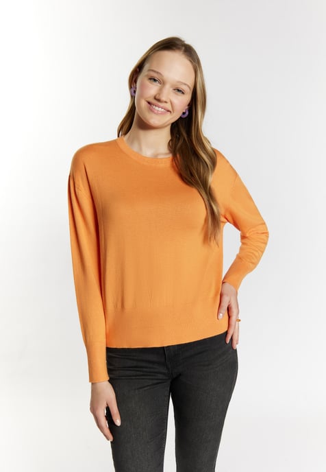 Mymo Strickpullover Damen orange - Image 3