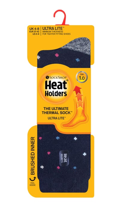 Heat Holders Damen Ultra Lite Thermo-Socken mit gebürstetem Innengarn, Marineblau (Beere) - Image 2
