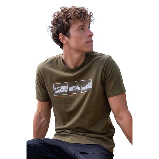 Mountain Warehouse Herren 3 Peaks T-Shirt aus Bio-Baumwolle (grün) - Image 1