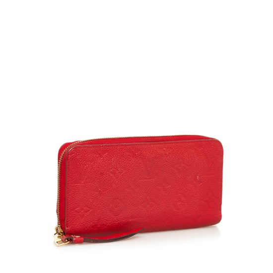 Vintage Louis Vuitton Monogram Empreinte Zippy Wallet Red - Image 2