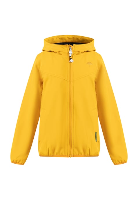 Schmuddelwedda Softshellblouson - recyceltes Material Mädchen senf - Image 1
