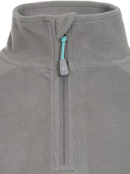 Warm Girls Zip Micro Fleece Dove Grey