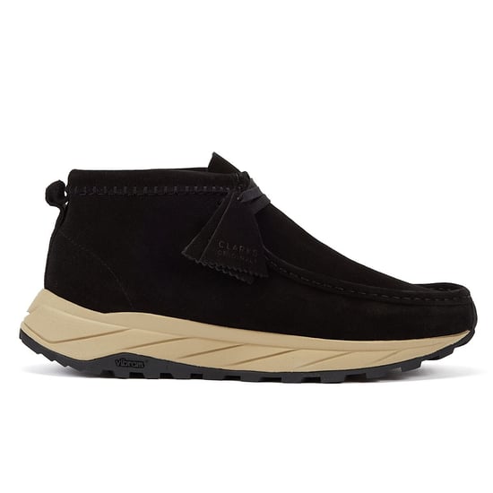 Clarks Originals Wallabee Eden Wildleder Herren Schwarz Schnürschuhe - Image 5