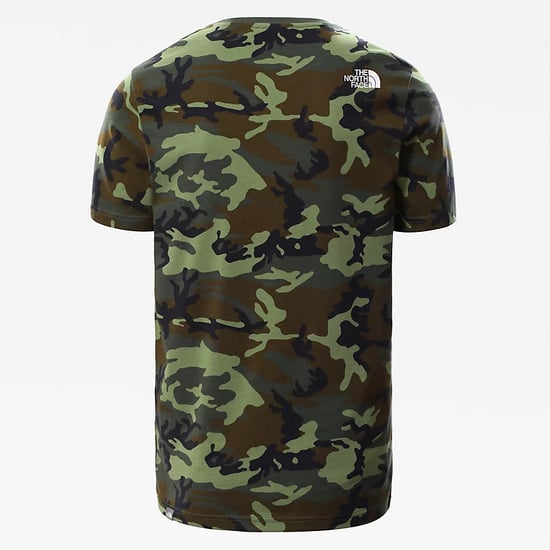 The North Face Men's Short Sleeve Simple Dome T-Shirt Thyme Brushwood Camo Print