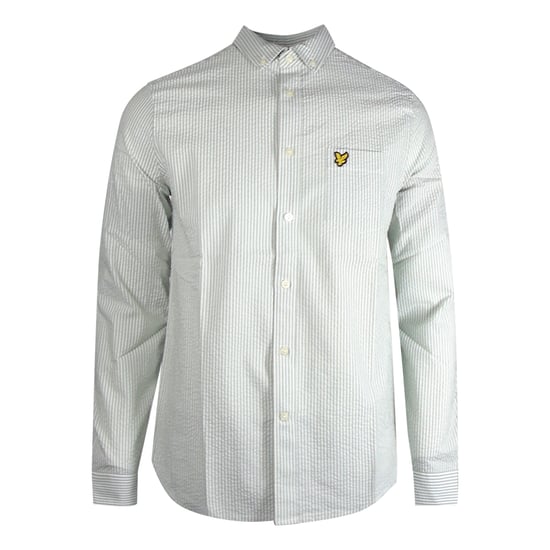 Lyle & Scott Seersucker Strike Langarm-Grunhemd - Image 1