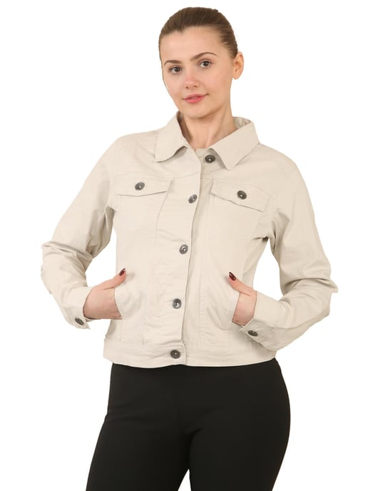 Enzo | Womens Stretch Denim Jacke - Image 1