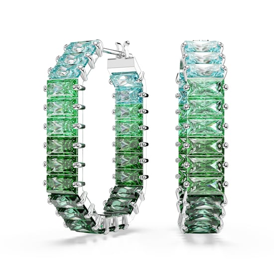 Swarovski 'Matrix Baguette' Damen Ohrringe aus Basismetall - Silber 5705787 - Image 1