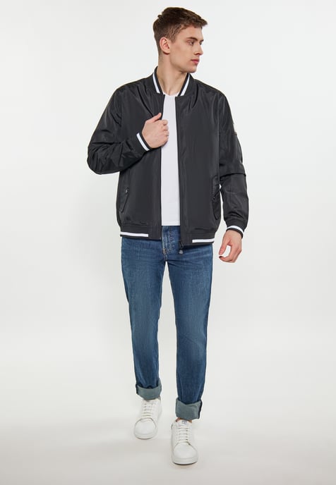 Schmuddelwedda Collegejacke Herren schwarz - Image 2