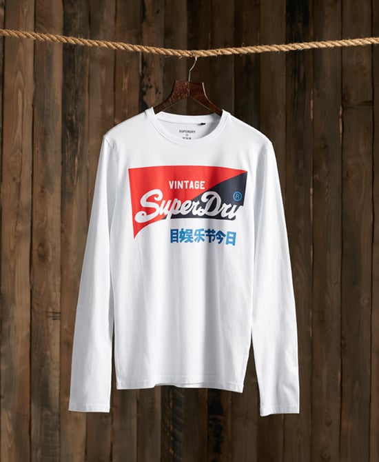 SUPERDRY Organic Cotton Vintage Logo Primary Top