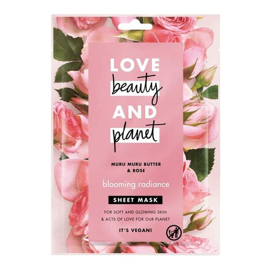 Love Beauty & Planet Blooming Radiance Sheet Mask for Soft & Glowing Skin, 4pk