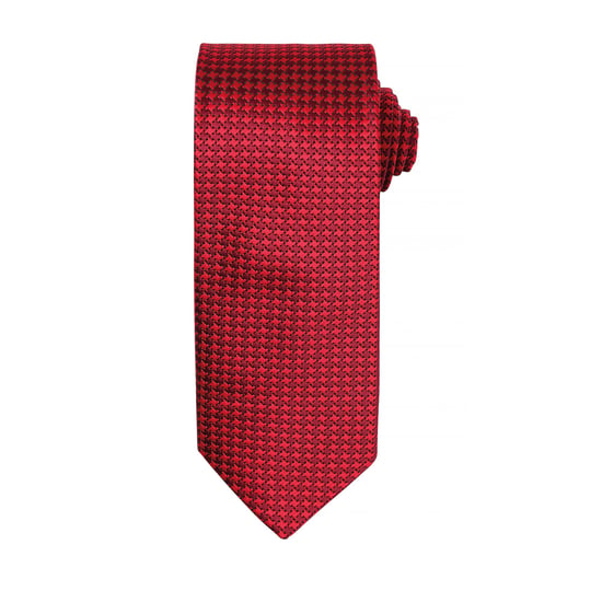 Premier Mens Puppy Tooth Formal Work Krawatte (2er-Pack) (Rot) - Image 1