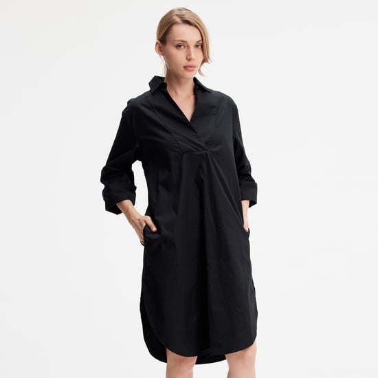 Minimalistisches Hemdkleid aus Baumwolle - Image 2