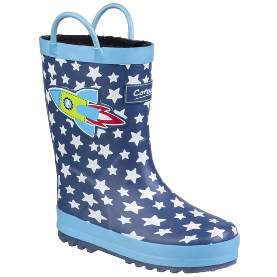 Cotswold Kinder Sprüh Gummistiefel (Blauer Rakete) - Image 1