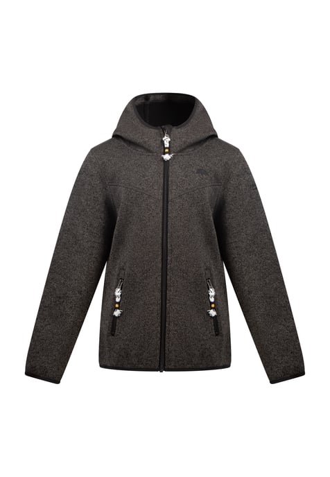 Schmuddelwedda Strickfleeceblouson für Mädchen Mädchen (Kids) grau melange - Image 1