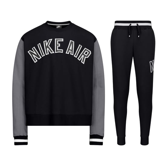 Nike Air Trainingsanzug mit Rundhalsausschnitt in Schwarz - Image 1