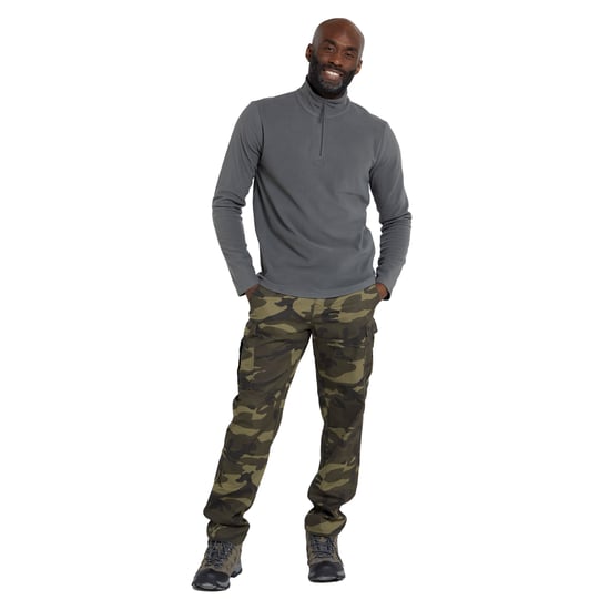 Mountain Warehouse Herren Camber II Half Zip Fleece Top (Grau) - Image 3