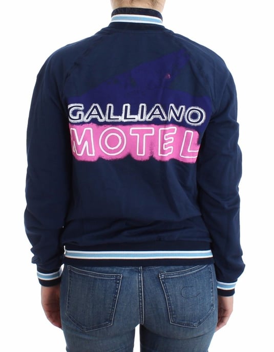 John Galliano Cardigan en coton zippé bleu pour femme - Image 3